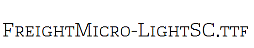 FreightMicro-LightSC.ttf