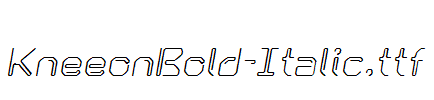 KneeonBold-Italic.ttf