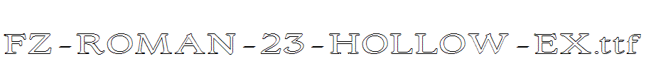 FZ-ROMAN-23-HOLLOW-EX.ttf