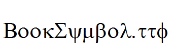 BookSymbol.ttf