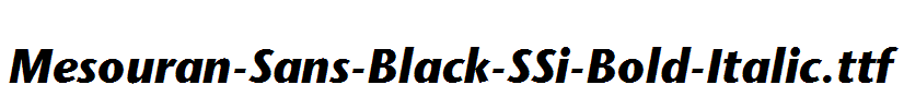 Mesouran-Sans-Black-SSi-Bold-Italic.ttf