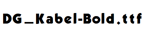 DG_Kabel-Bold.ttf