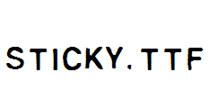 Sticky.ttf