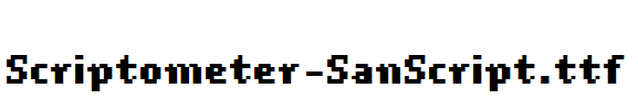 Scriptometer-SanScript.ttf