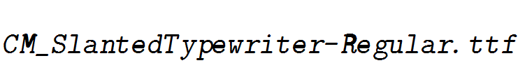 CM_SlantedTypewriter-Regular.ttf