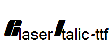 GlaserItalic.ttf