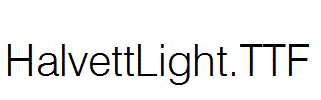 HalvettLight.ttf