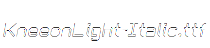 KneeonLight-Italic.ttf