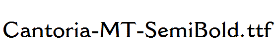 Cantoria-MT-SemiBold.ttf