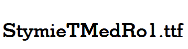 StymieTMedRo1.ttf