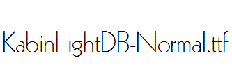 KabinLightDB-Normal.ttf