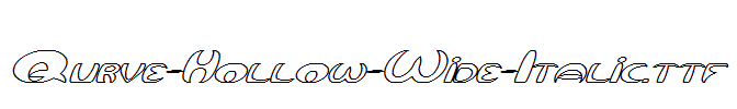 Qurve-Hollow-Wide-Italic.ttf