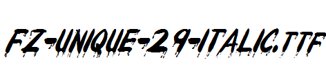 FZ-UNIQUE-29-ITALIC.ttf