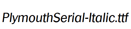 PlymouthSerial-Italic.ttf