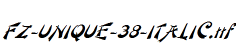 FZ-UNIQUE-38-ITALIC.ttf