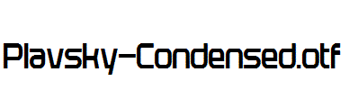 Plavsky-Condensed.otf