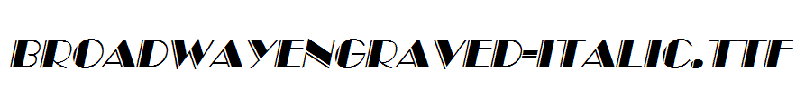 BroadwayEngraved-Italic.ttf