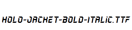 Holo-Jacket-Bold-Italic.ttf