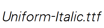 Uniform-Italic.ttf