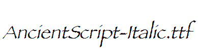 AncientScript-Italic.ttf