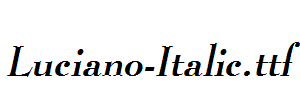 Luciano-Italic.ttf