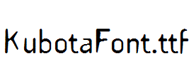 KubotaFont.ttf