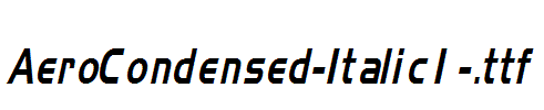 AeroCondensed-Italic1-.ttf