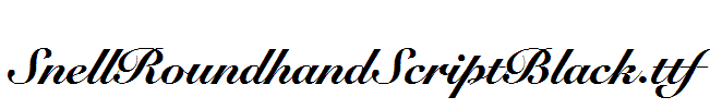 SnellRoundhandScriptBlack.ttf