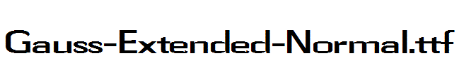 Gauss-Extended-Normal.ttf