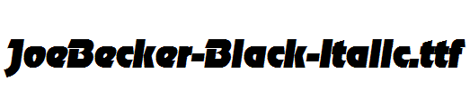 JoeBecker-Black-Italic.ttf