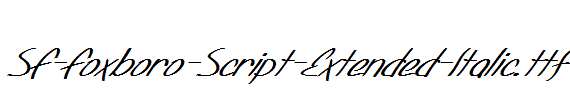 SF-Foxboro-Script-Extended-Italic.ttf