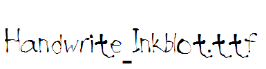 Handwrite-Inkblot.ttf