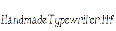 HandmadeTypewriter.ttf