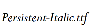 Persistent-Italic.ttf