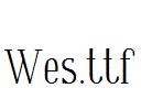 Wes.ttf