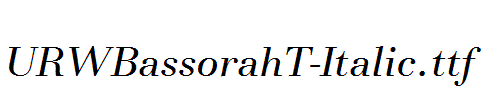 URWBassorahT-Italic.ttf