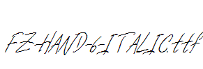 FZ-HAND-6-ITALIC.ttf